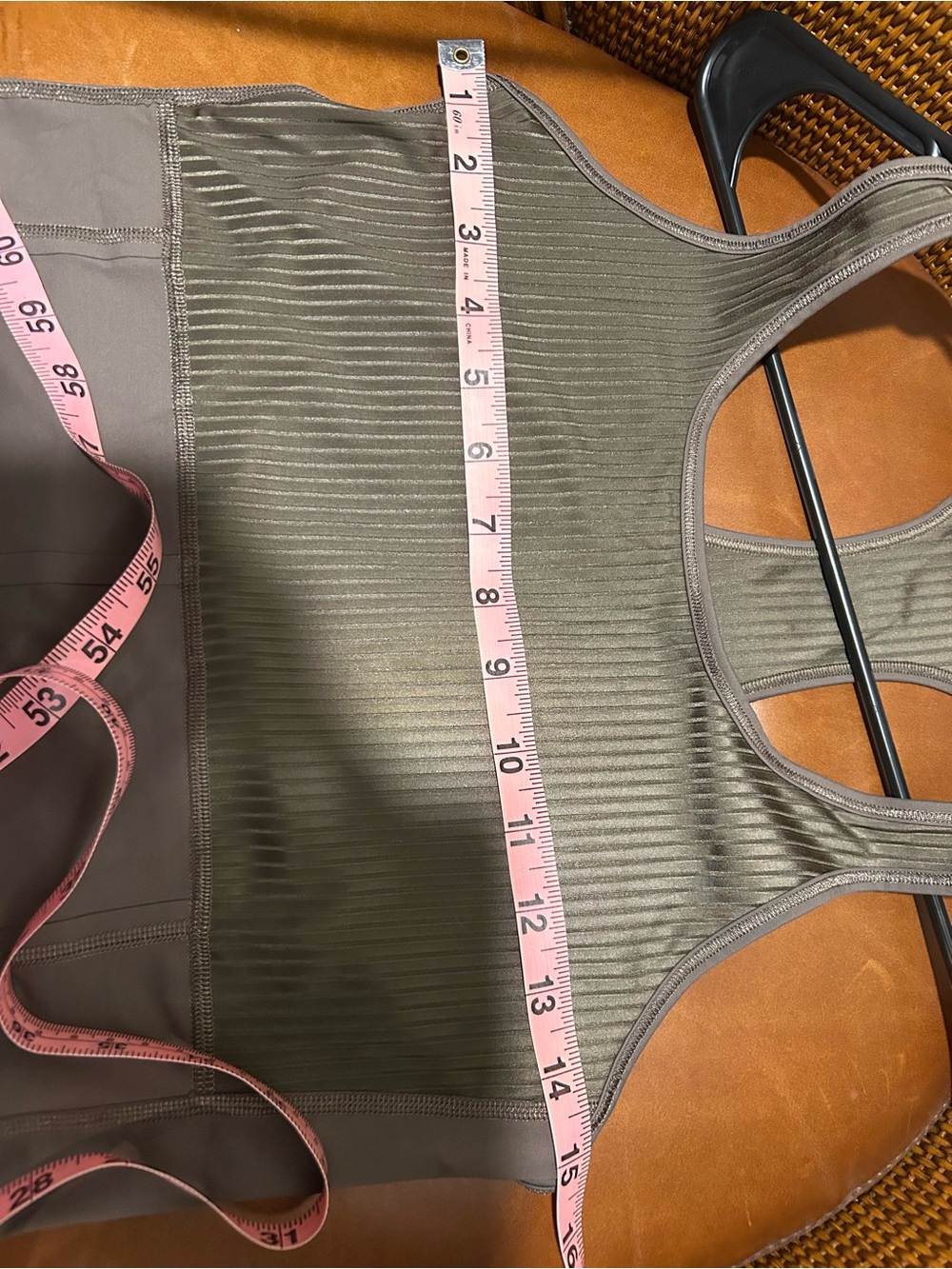 Athleta Brown Ribbed Racerback Tank Top - Picture 4 of 4